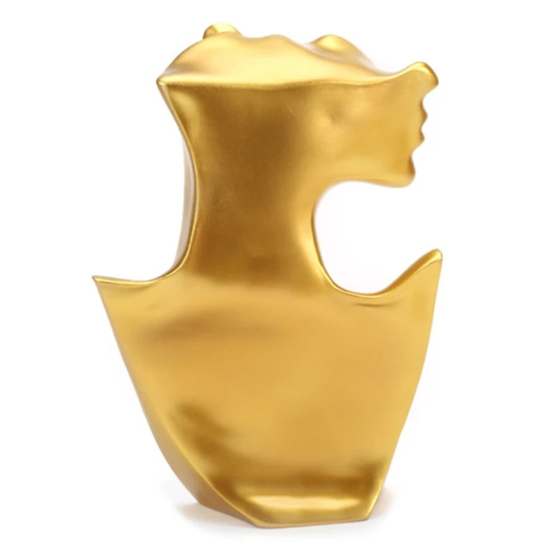 2022 New Necklace Earring Mannequin Head Holder Bust Stand Model Store Jewelry Display Necklace Stand Holder Rack for Pendant