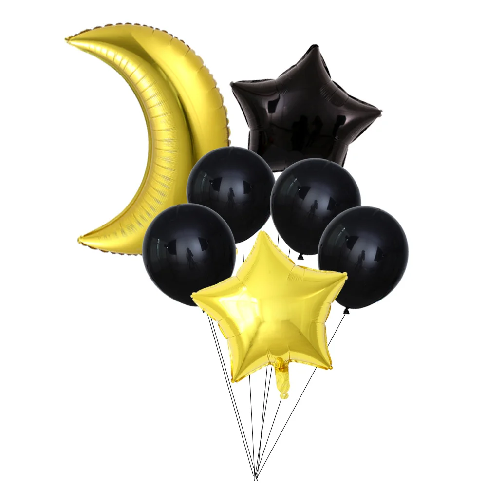 7 шт./набор воздушные шары в виде звезд и Луны |