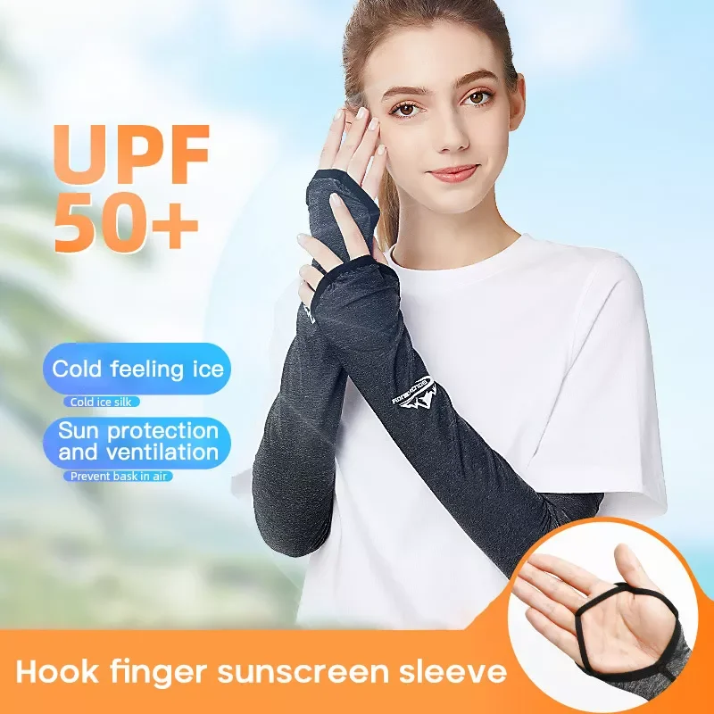 

Cooling Arm Sleeves UV Sun Protection Cover Sports Golf Running Cycling Game Nylon Cool Arm Sleeves Cover Cuff Women