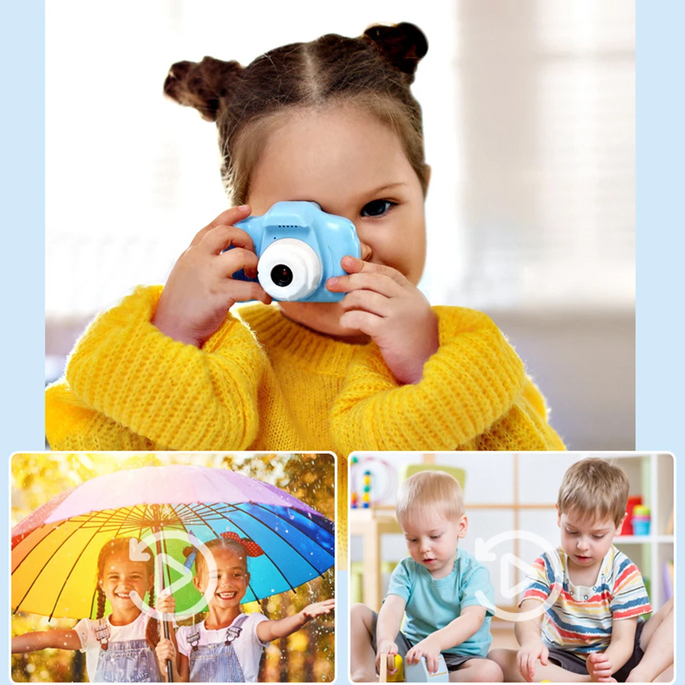 

Детские игрушечные мини-камеры, образовательные игрушки для фотосъемки, HD Двойная камера, детские подарки, подарок на день рождения, проекционная видео цифровая камера