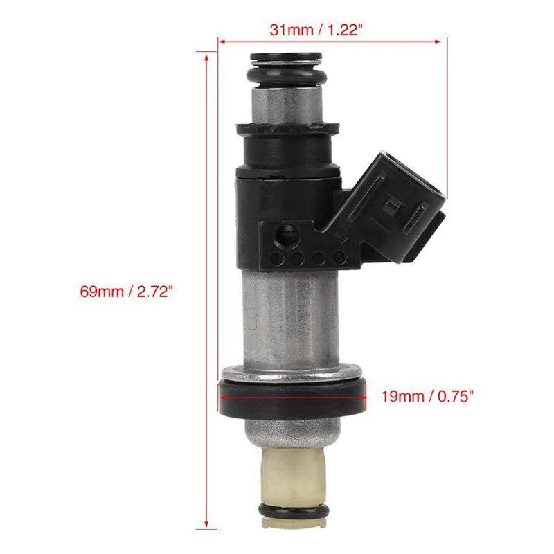 4x Форсунка топливного инжектора автомобиля 06164-PCC-000 для Honda CRV CR-V 1999-2001 2.0LS2000