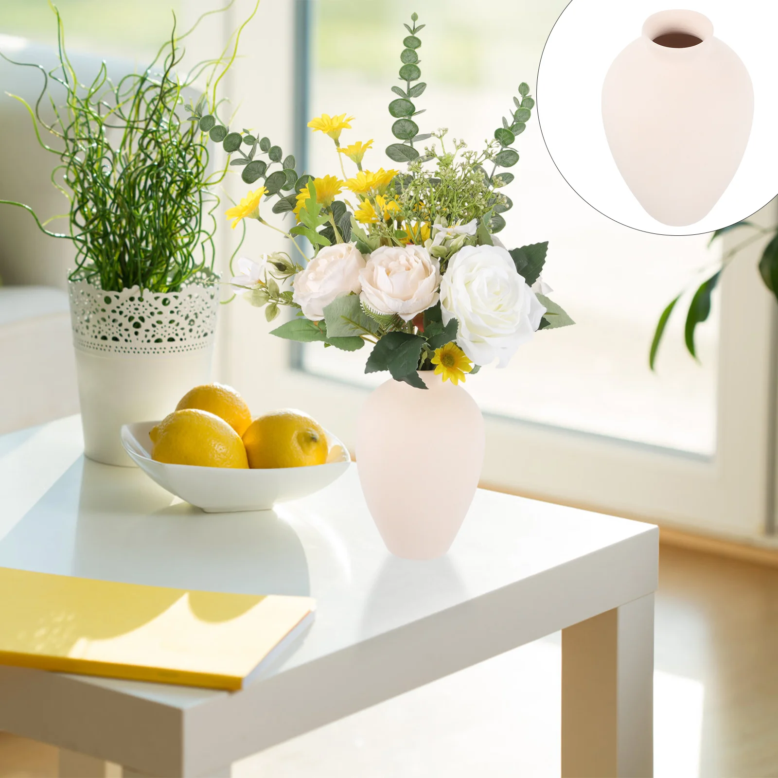 

1x 1x 1x 1x 1x 1x Tabletop Nordic Ceramic Desktop Ceramic Vase Flower Vase For Decor