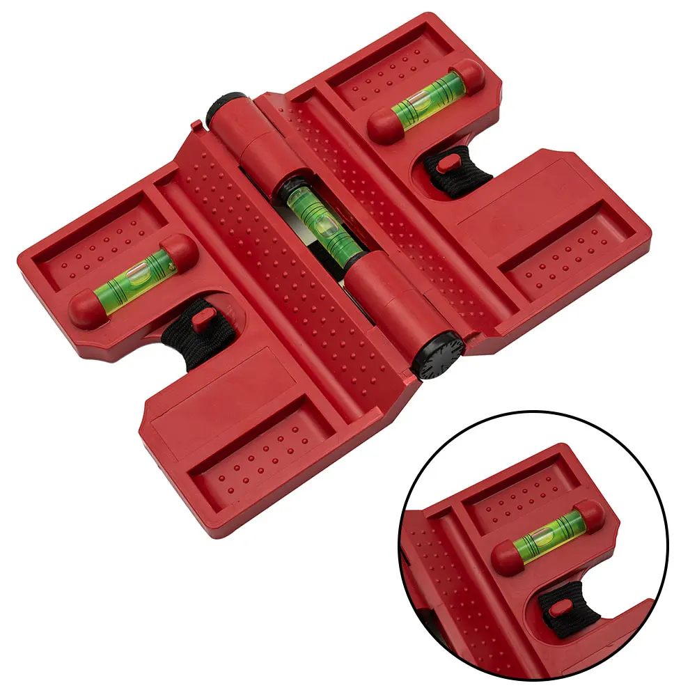 

Durable Hot New Meter Post Fence Level Adjustable Magnetic Pipe Vertical W/ Strap With Straps 3 Vials 4 Strips