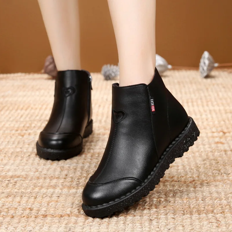 

2022 New Fashion Women Ankle Oxford Boots Spring Western Rain Shoes Woman Super Cool Low Heels Female Platform Boot