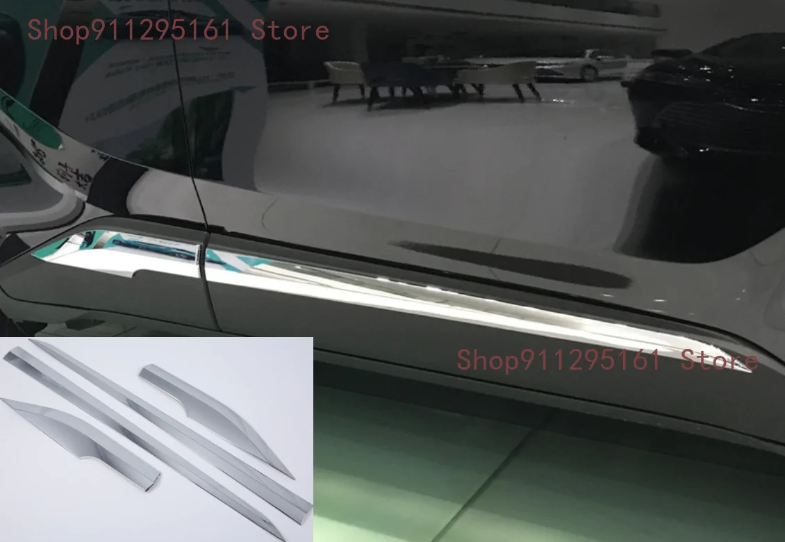 

car Styling Accessories 4pcs Carbon fiber For Toyota C-HR CHR 2016 2017 2018-2020 ABS Chrome Door Body Side Trim Cover Molding