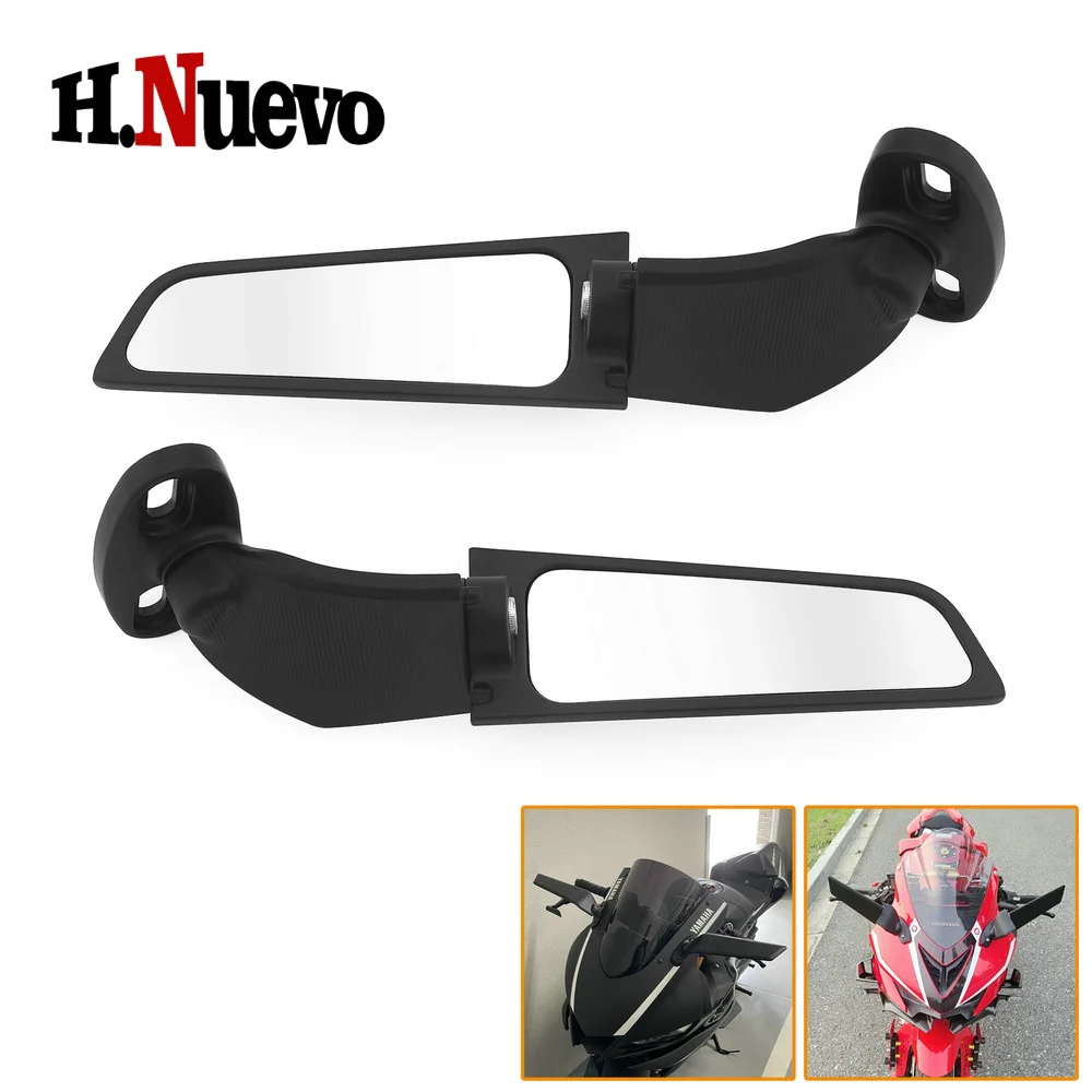 

Modified Motorcycle Rearview Mirrors Wind Wing Adjustable Rotating Side Mirror 2PCS For BMW S1000 S1000R S1000RR HP4 Accessories