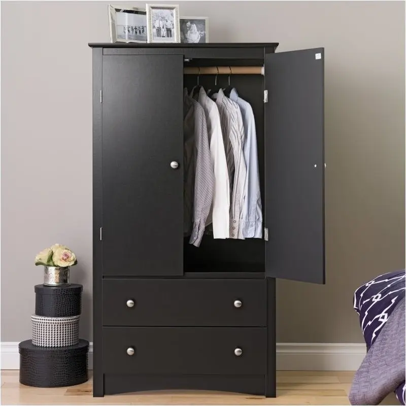 

TV Wardrobe Armoire in Black
