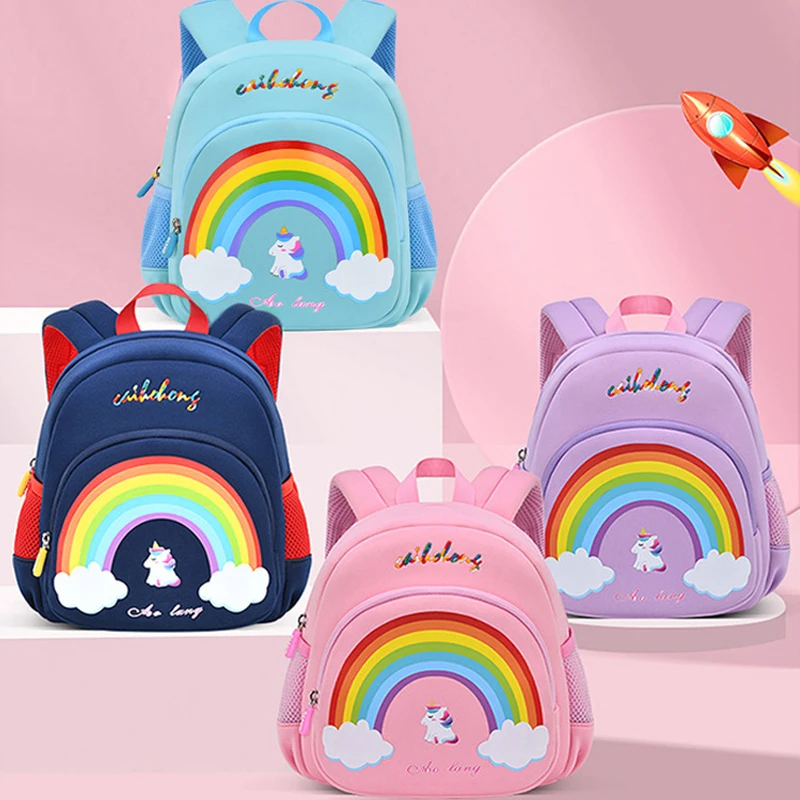 Children's Backpack In Kindergarten Mochila Unicornio Girls School Bags Cartoon Baby Toddler Kids Backpacks Cute Small Bookbags