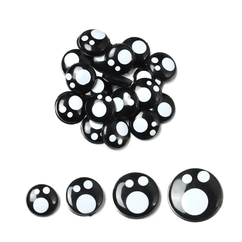 

20/40pcs 8-14mm Black Plastic Safety Eyes For White Bear Doll Animal Puppet Crafts Children Kids DIY Toys Plush Doll Accessories