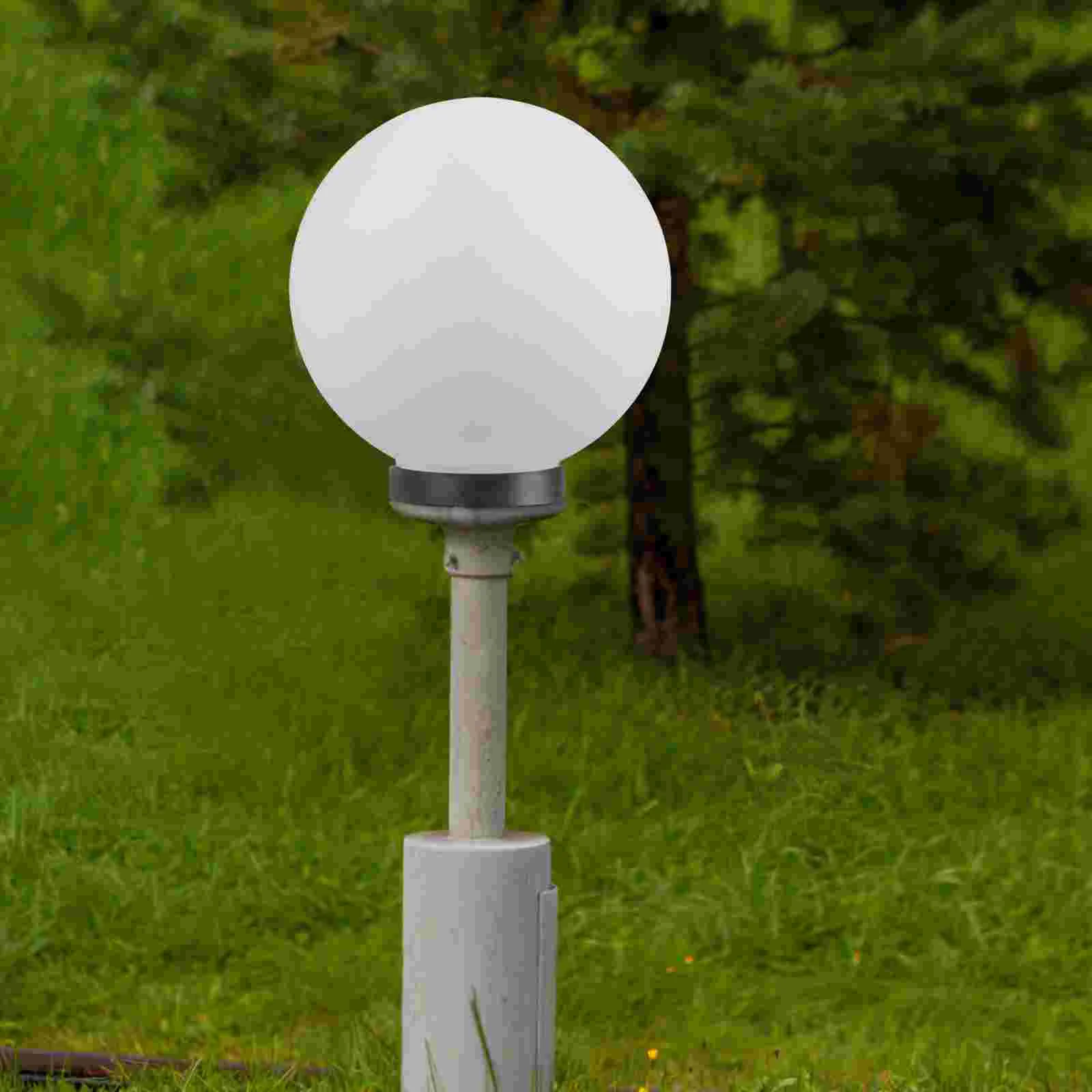 Уличная прозрачная цилиндрическая лампа матовый абажур (20 см) акриловый световой