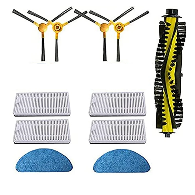 

Запасные части: роликовая щетка, боковая щетка, фильтр, совместимый с аксессуарами для роботов-пылесосов Neatsvor X500