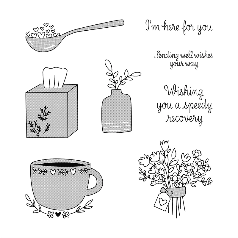 Набор штампов для быстрого восстановления на английском/немецком/французском