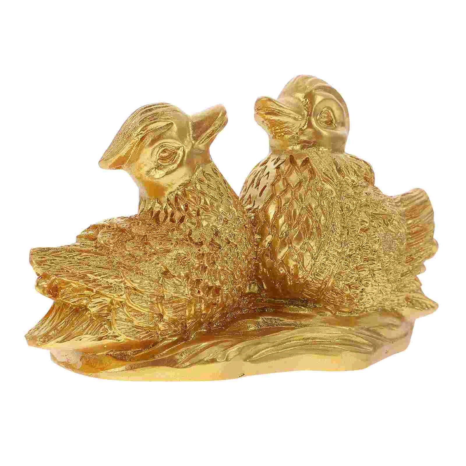 

Duck Mandarin Wedding Figurine Ducks Animal Chinese Couple Gifts Ornament Statue Resin Decor Sculpture Model Figures Table