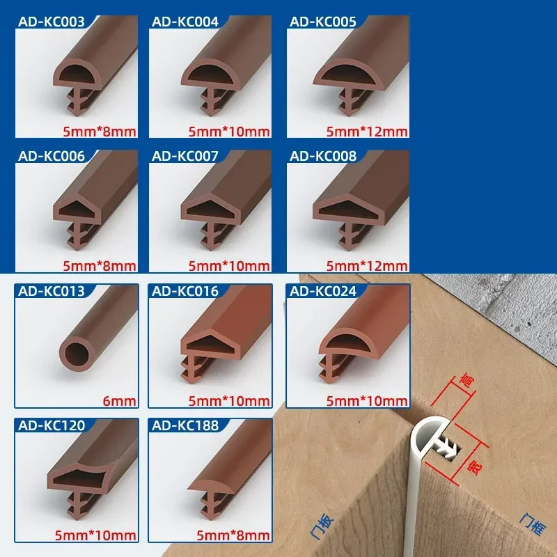 5 м уплотнительная лента для дверного зазора из цельного дерева внутренняя