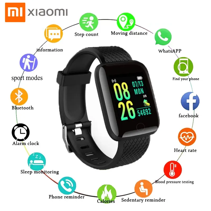 

D13 Smart Watch Men Blood Pressure Waterproof Smartwatch Women Heart Rate Monitor Fitness Tracker Watch Sport For Android IOS