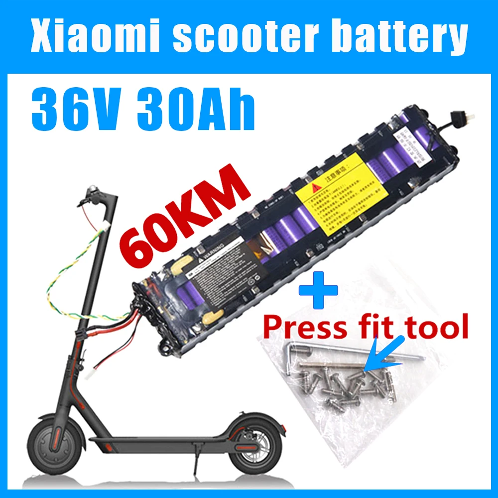 

2023 new 36V lithium-ion battery pack, 10S3P, 30mAh 250W~600W, Suitable For Xiaomi Mijia electric scooter m365 special battery