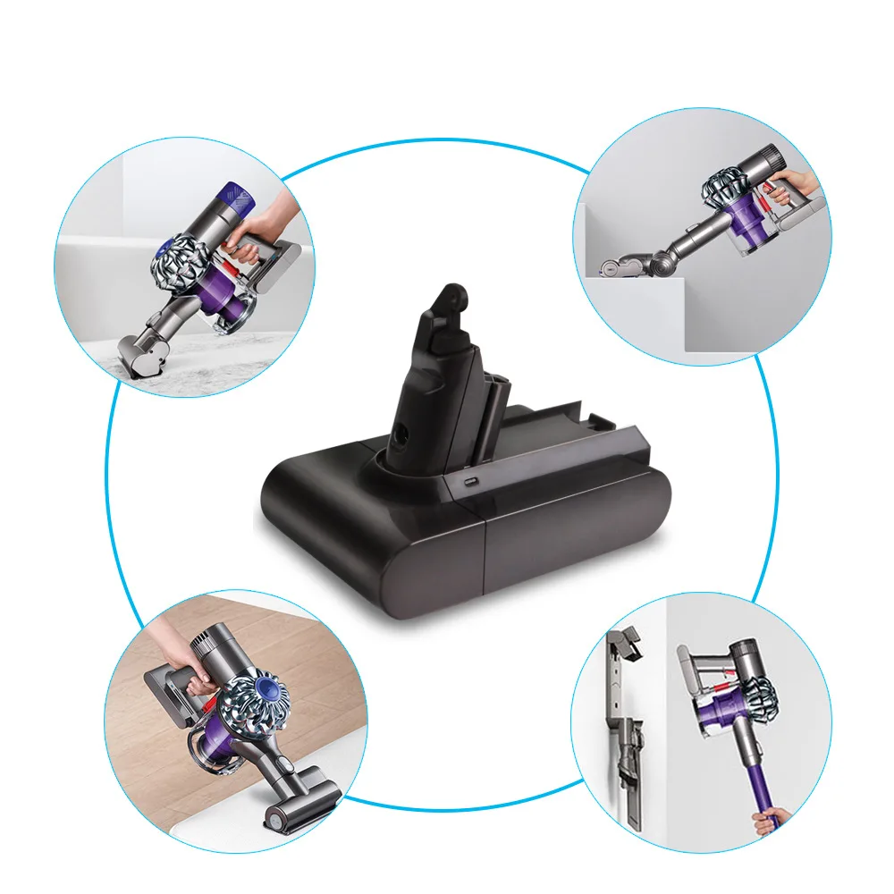 Фото 21,6 В для замены батареи Dyson DC62 DC59 DC58 SV03 SV04 SV09 V6 Animal Motorhead V6 Slim V6 Абсолютный вакуумный аккумулятор Часть №5