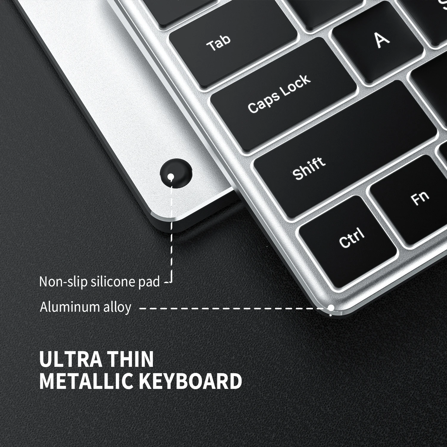 Беспроводная Bluetooth клавиатура Jelly Comb с подсветкой ультратонкая перезаряжаемая