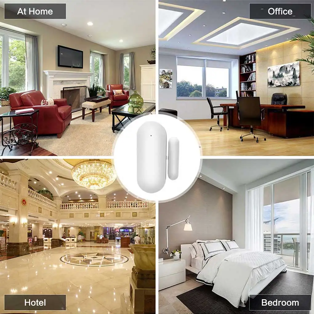 

Smart Wireless Window Alarms Home Living Room Bedroom Remote Control WiFi Entry Door Open Sensor Status Detector Accessory