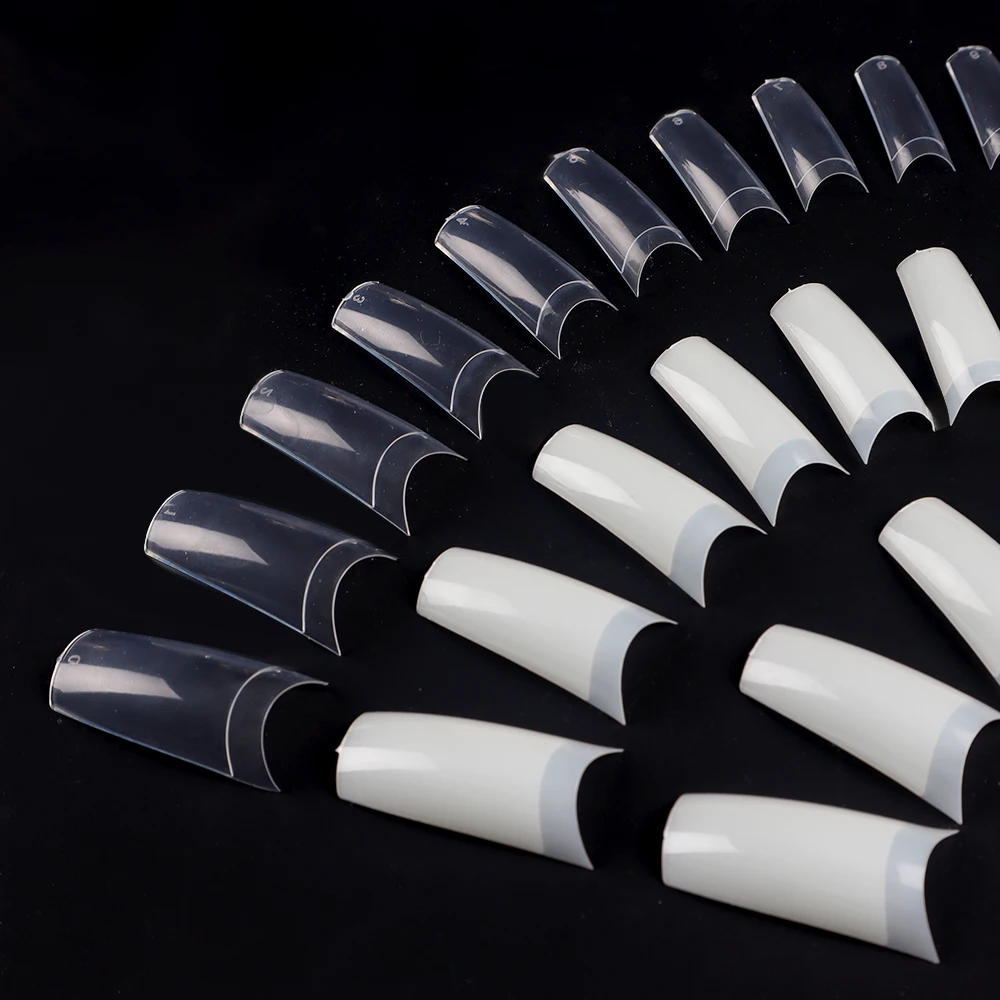 

500Pcs Coffin False Nail Tips for Nails Professional Acrylic Artificial Nails With Design Press On Nails Extension Manicure Tool