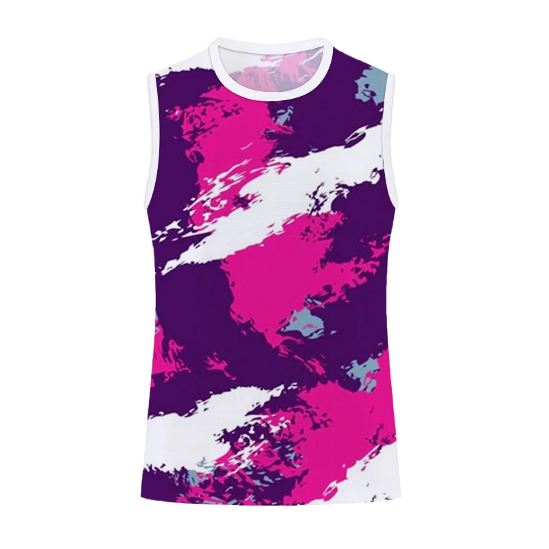 

Men's 3D Graffiti Print Tank Tops Hip Hop Casual Tank Top Men's Sports Fitness Sleeveless T-shirts New Men's Street Running Wear