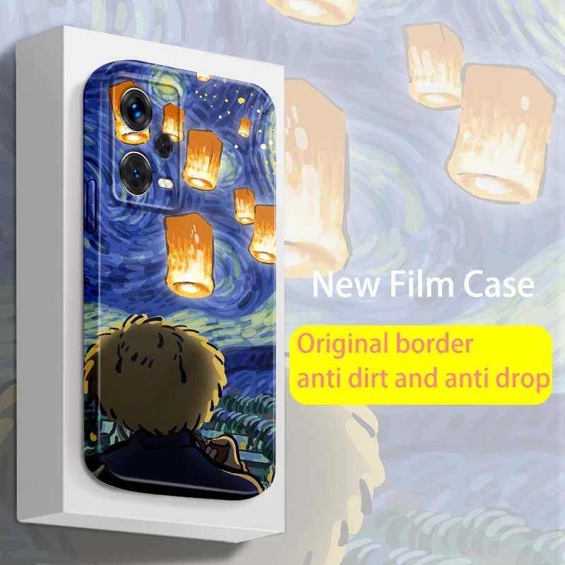 

Van gogh Art Painting For Redmi Note 12 11 11T 10 10S Pro Plus 5G K60 K50 K40 K30 9A Feilin Film Phone Case Hard Cover
