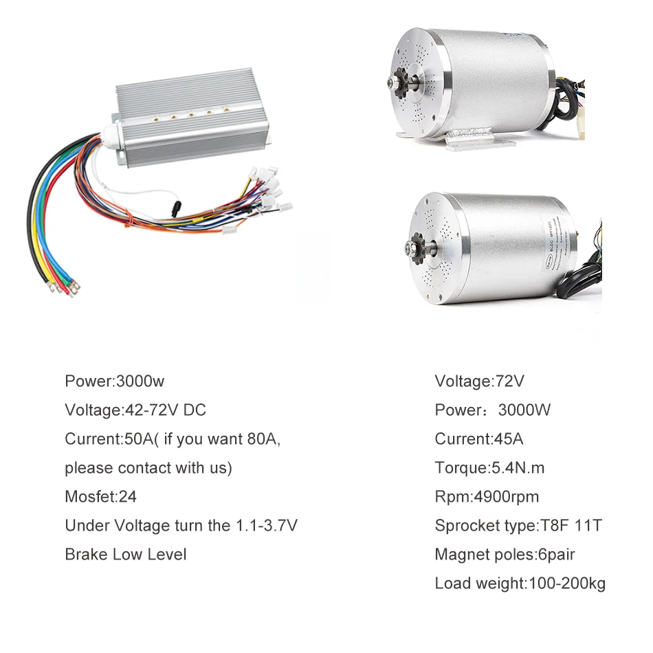 Мотор электрический для скутера 2000 Вт 3000 48-72 в |