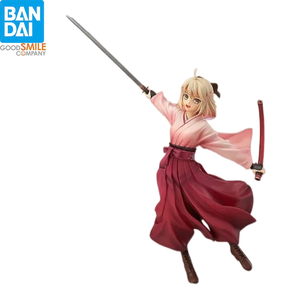 Фото Новая коллекционная фигурка GSC Fate Okita Souji 24 см в кимоно с декоративным клинком, подарок для фанатов аниме, украшение для рабочего стола №1