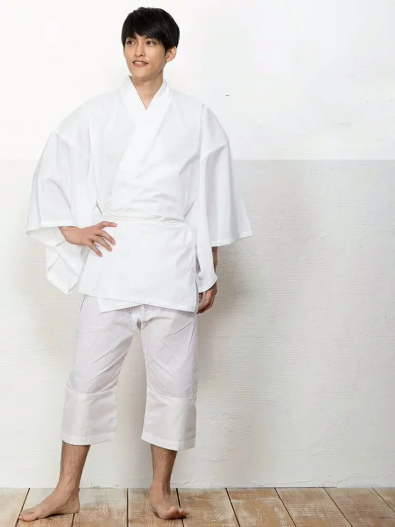 Традиционное японское кимоно для мужчин домашняя одежда из хлопка джубана