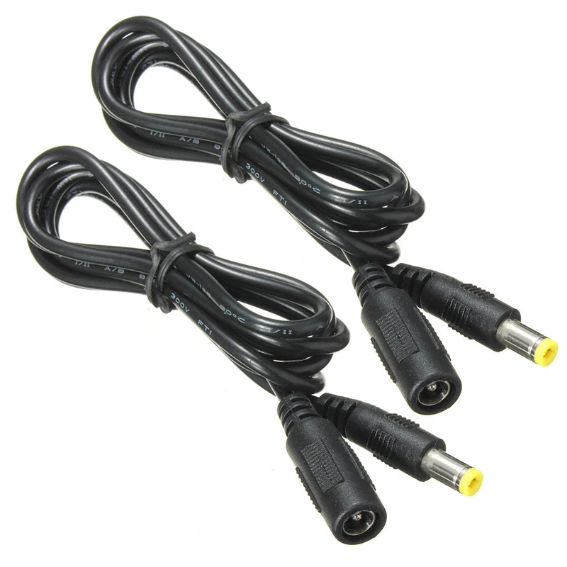 

2X 5.5Mm X 2.1Mm DC Power Jack Male To Female Extension Cable Cord Lead Connectorcable Length:1.2 M