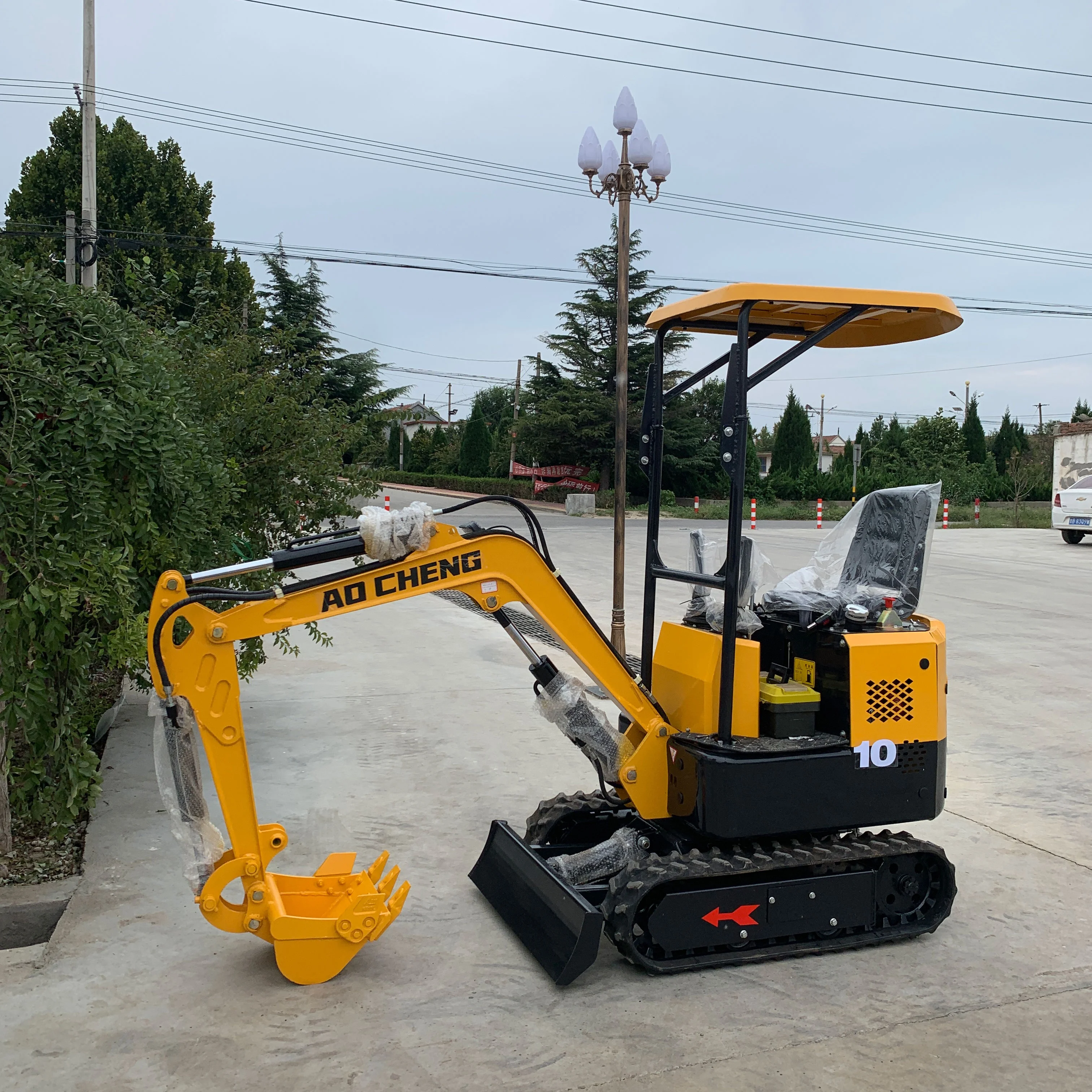 Строительное оборудование 1 тонна мини-экскаватор-погрузчик с нулевым хвостом 800