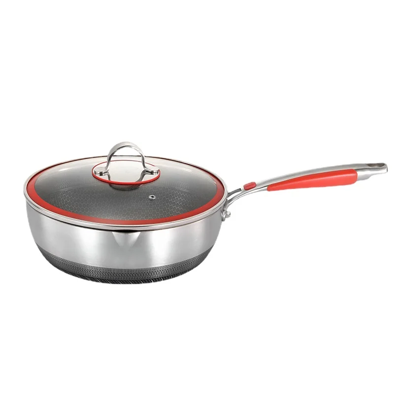 

Сковорода кухонная антипригарная, 18 см, нержавеющая сталь 316