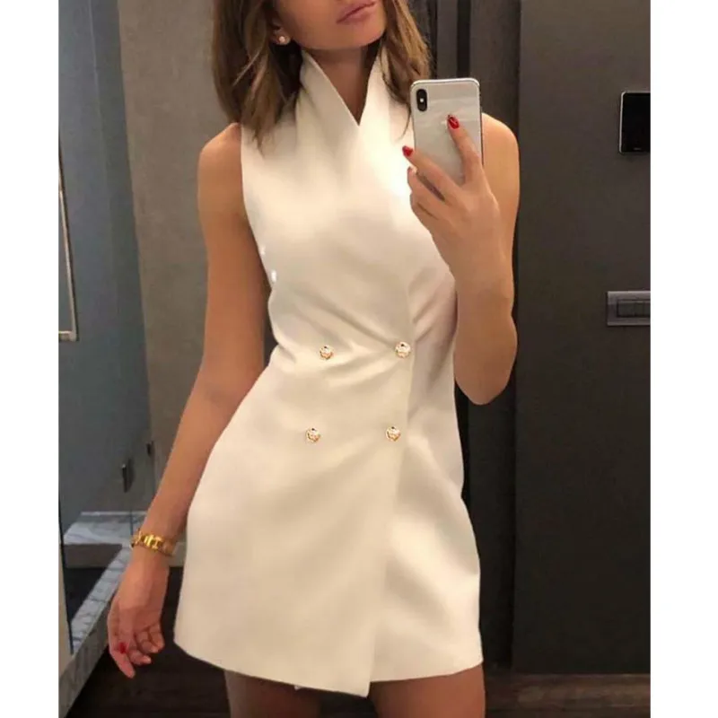 

Bodycon dress for women Black Dress Women Elegant Cotton Fashion Dress Sleeveless Commuter