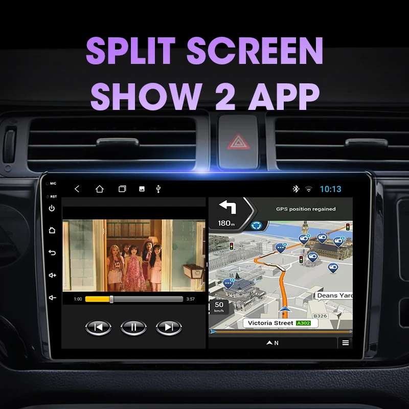 jmcq 9 android 10 2din 4gwifi dsp car radio multimedia video player for kia rio k3 pride 2011 2015 navigation gps 2din carplay free global shipping