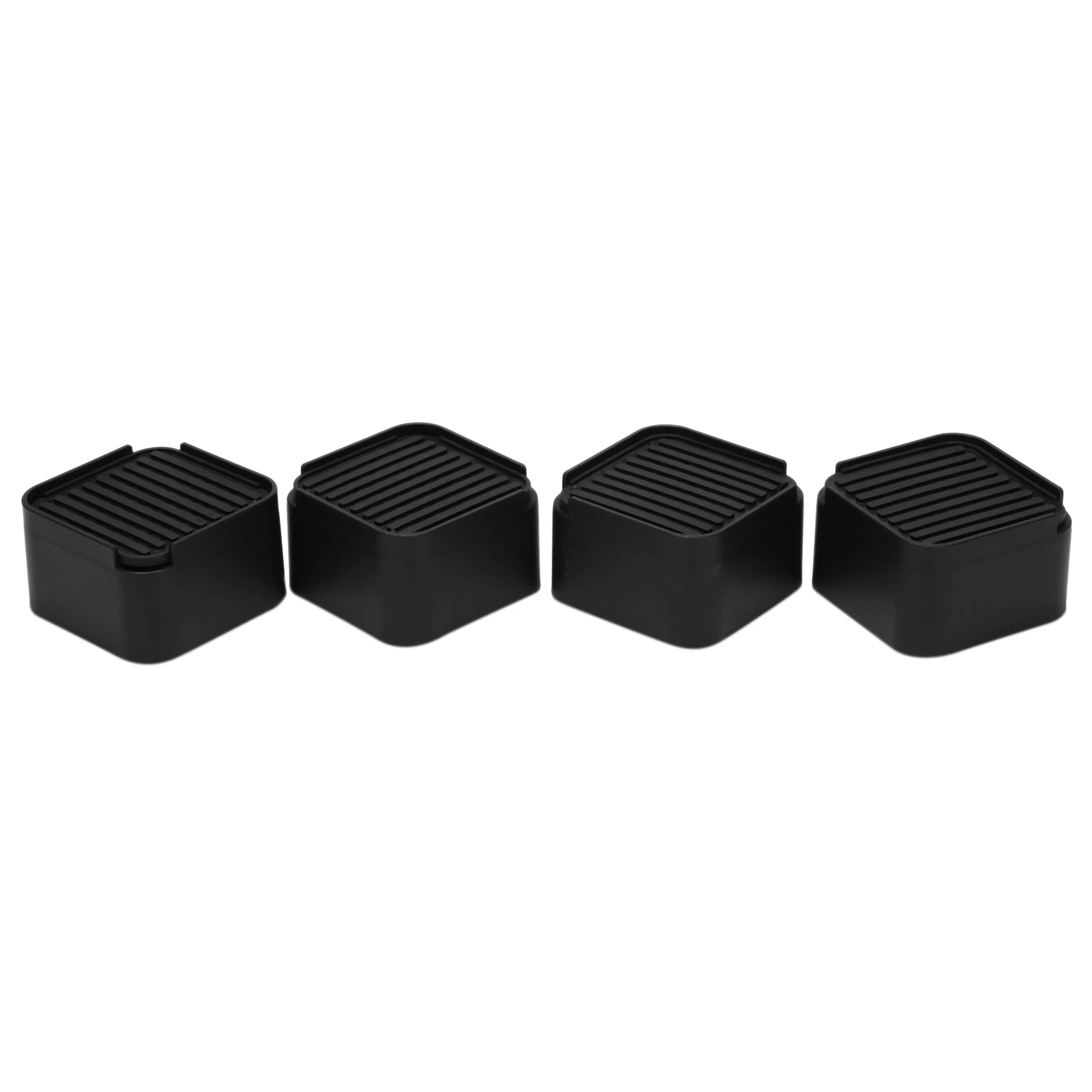 

4 Pack 2 Inch Bed And Furniture Risers Elevator With Rubber Pads For Sofa, Table, Chair Plastic Furniture Elevator