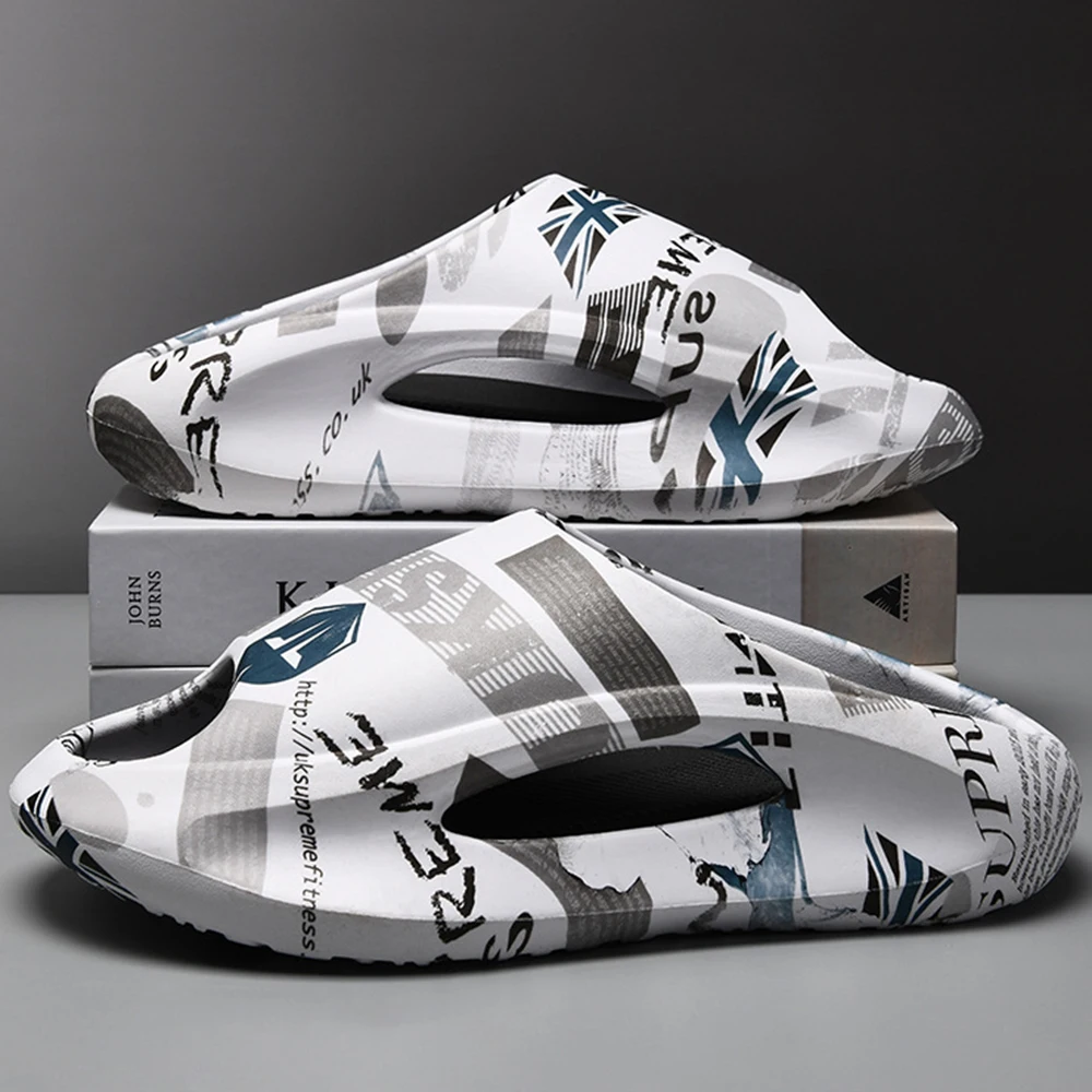 New Summer Men Sneaker Slippers Women Platform Beach Slides EVA Casual Flat Cloud Slipper Unisex Sports Sandals Thick Sole Shoes