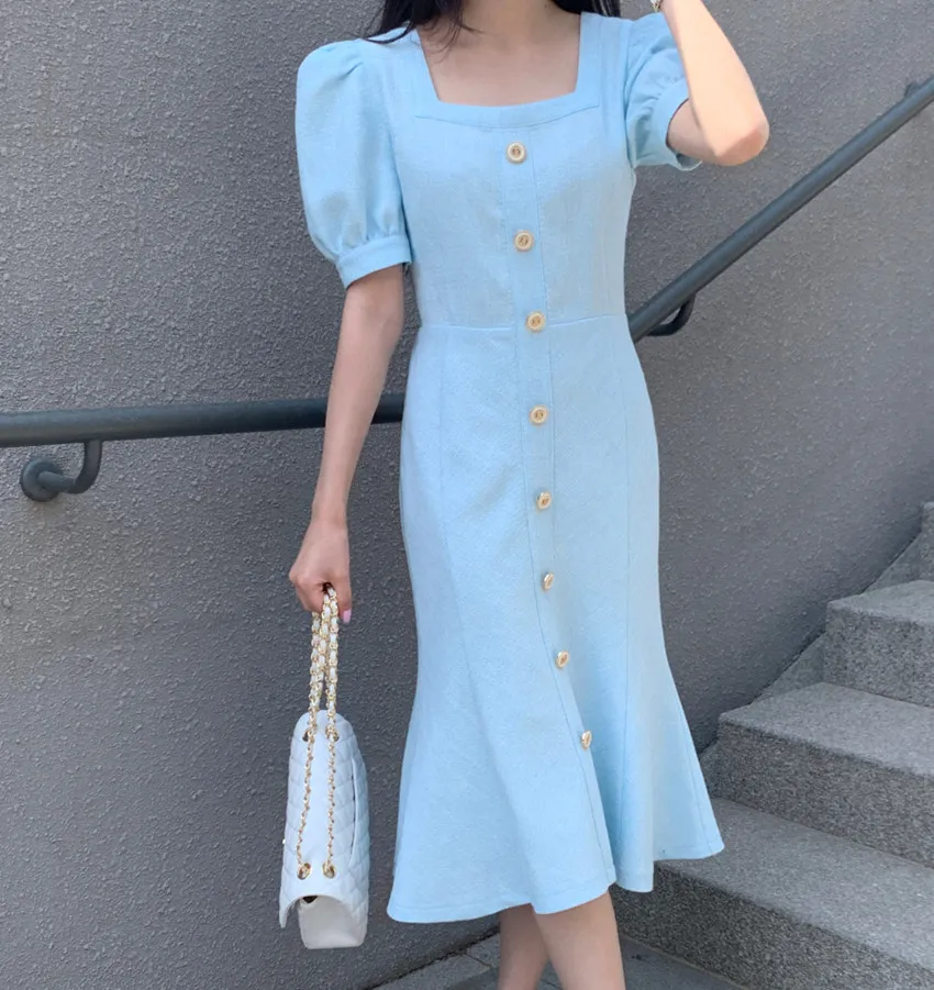 

JSXDHK осеннее шифоновое платье-рубашка с отложным воротником, элегантное женское однобортное платье-миди с оборками, фиолетовое платье на шн...