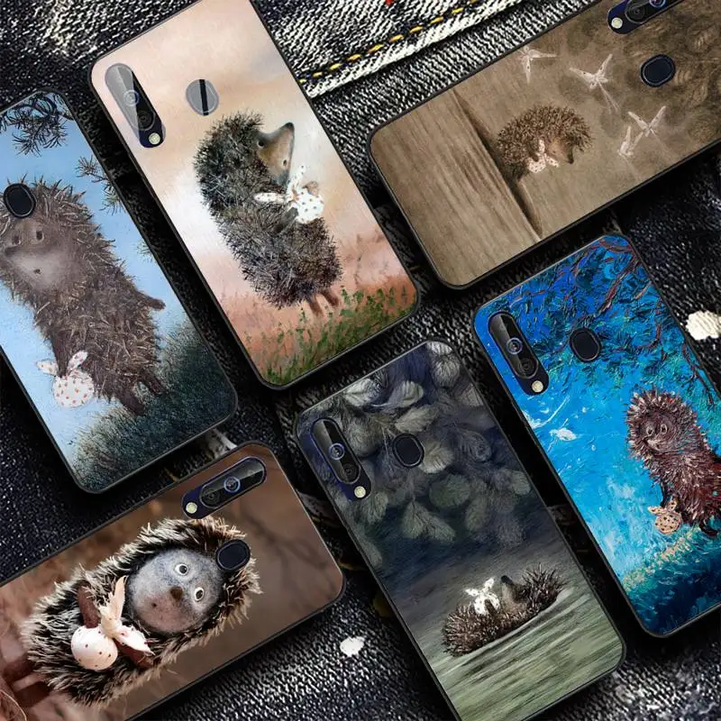 

Bright Hedgehog In The Fog Phone Case for Samsung A51 01 50 71 21S 70 31 40 30 10 20 S E 11 91 A7 A8 2018