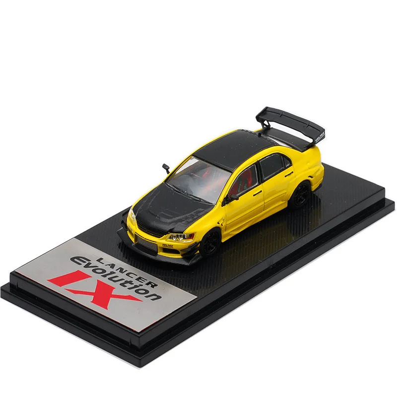 CM модель 1:64 Lancer Evolution IX Желтая серия автомобиля из сплава