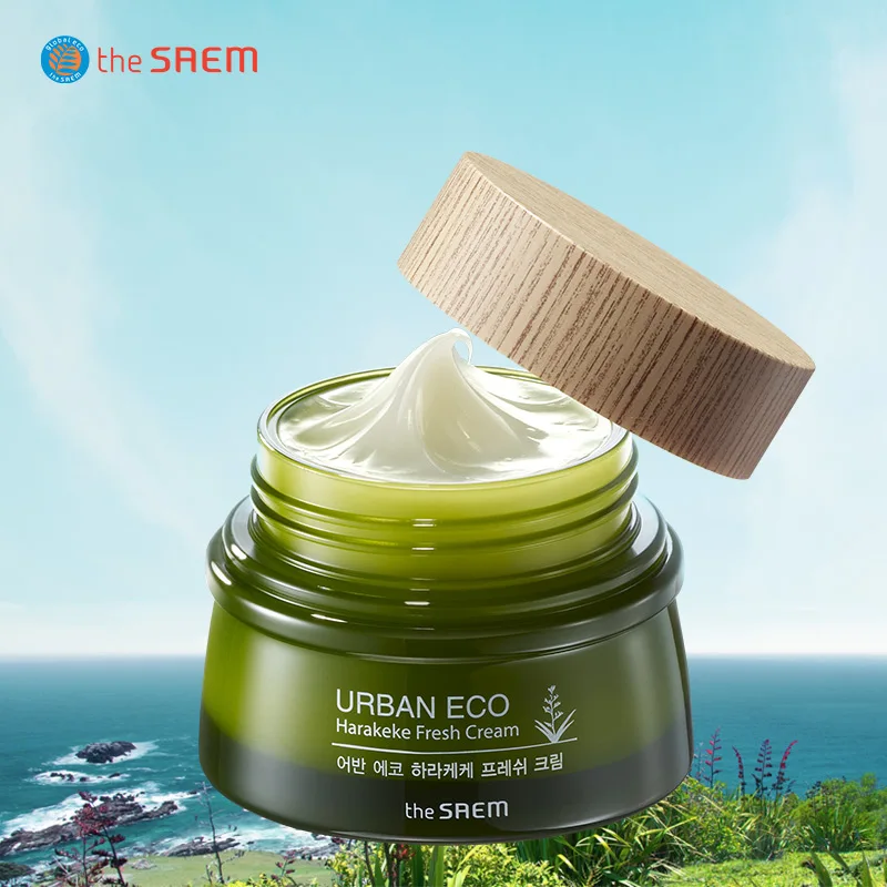 

THE Saem Urban Eco Harakeke Cream EX 60ml Facial Moisturizer Face Day Whitening Ageless Firming Korean Cosmetics
