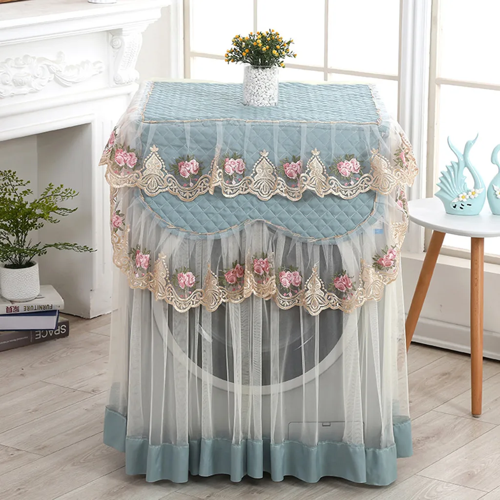

96 Inch Couch Cover Ruffle Durable Front Floral Home Machine Washing Soft Cover Lace Protection Tools & Shrub Covers for Winter