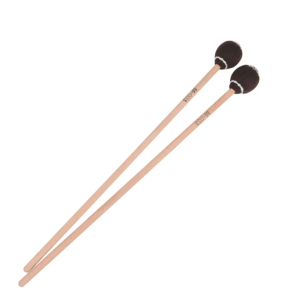 

2 Pcs Marimba Mallets Professional Drumstick Practical Chicken Thighs Bass Parts Maple Percussion Instrument Sticks