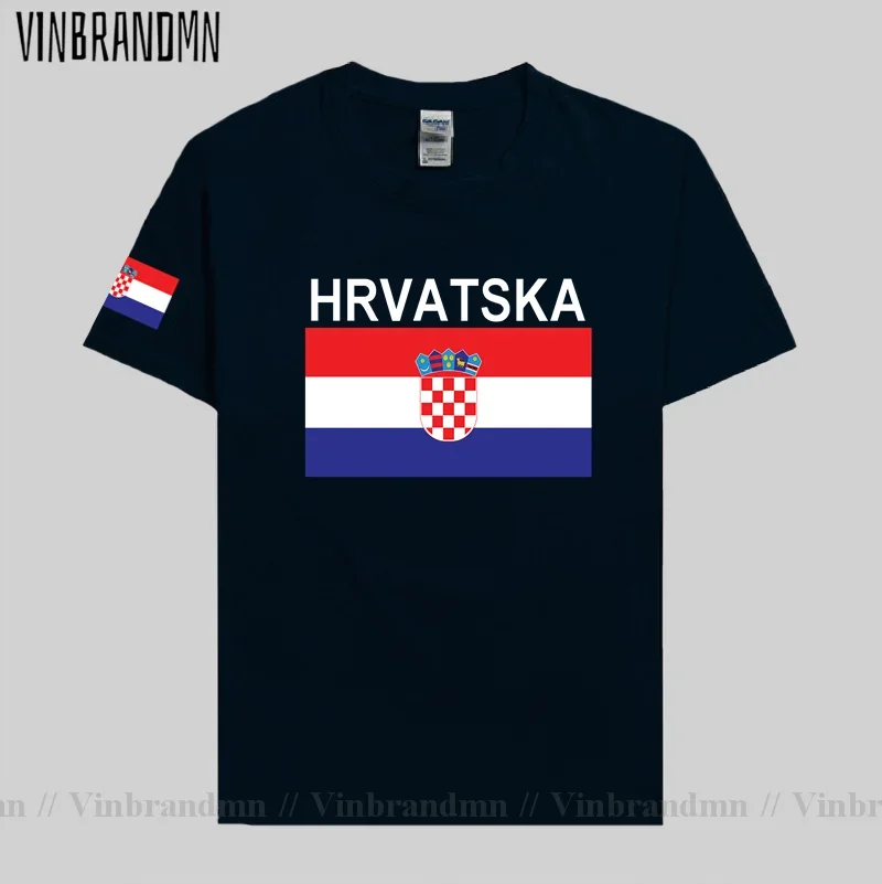 Мужская футболка Croatia Hrvatska Croatian модные трикотажные изделия национальной команды