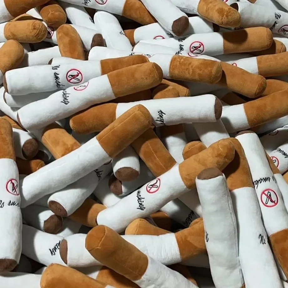 Забавные интерактивные игрушки для собак - дизайн сигар плюшевые скрипучие