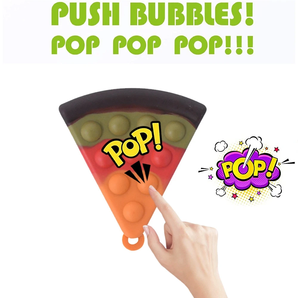 Популярный треугольный мяч для снятия стресса игрушка силиконовая пузырьковая с