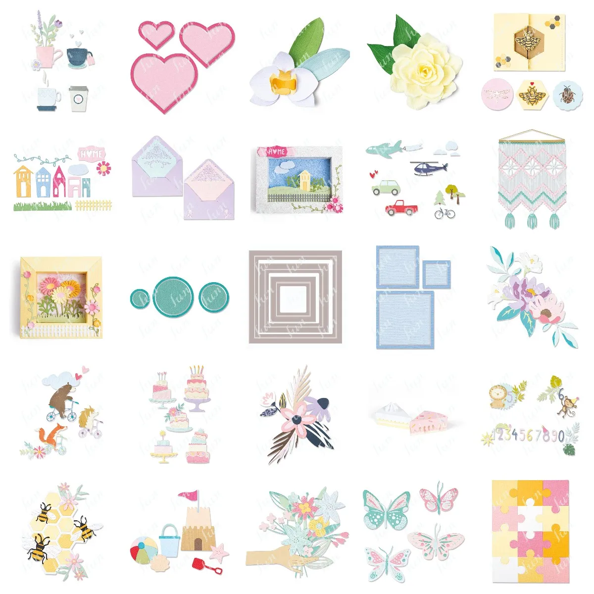 

DIY Butterflies Lace Envelope Box Gardenia Heart Cake Orchid Square Circle Frames Metal Cutting Paper Card Drawing Coloring Dies