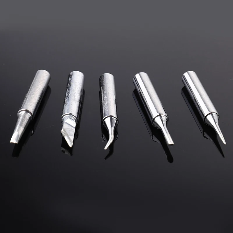 

5pcs 900m Pure Copper Soldering Iron Tip Lead-free Solder Tips Welding Head BGA Soldering Tools Branding Iron