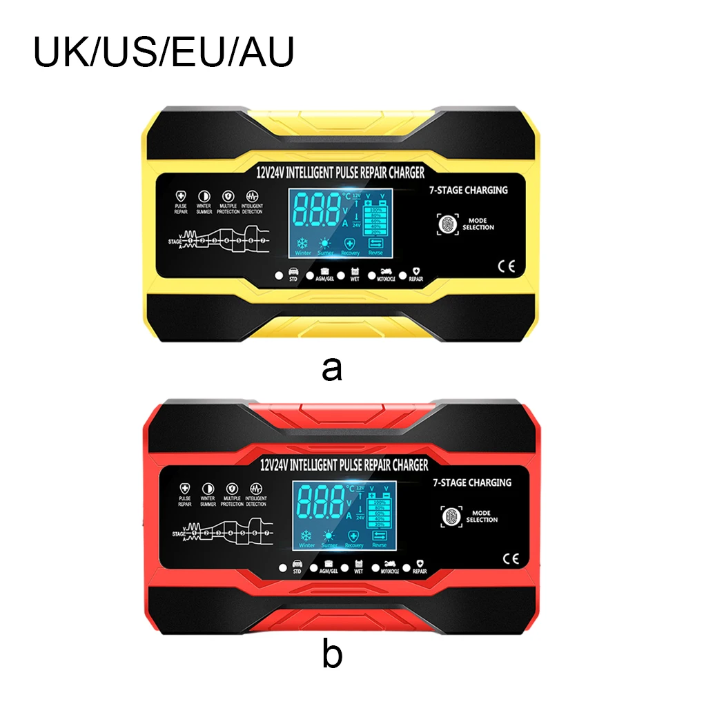 

Full Power Auto Stop Efficient Car Battery Recharger For Agm Batteries Temperature Detection Lead Acid Battery Recharger