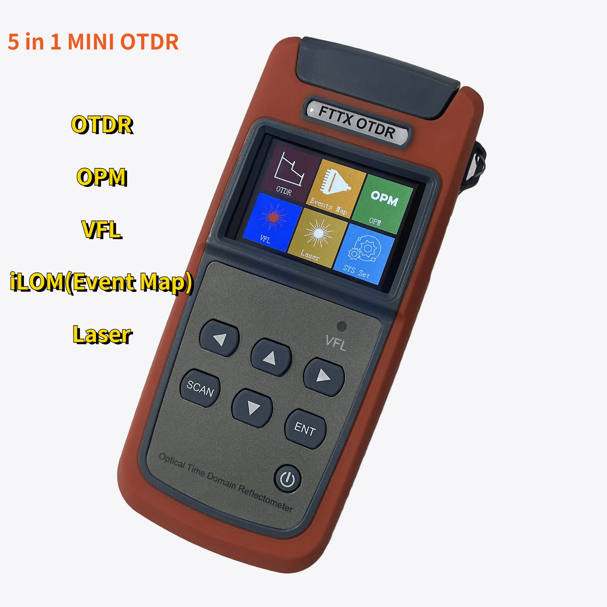 

Free shipping Original Factory Portable Mini OTDR Joinwit JW3305A 1310/1550nm 22dB With VFL OPM and iLOM (Event Map) function