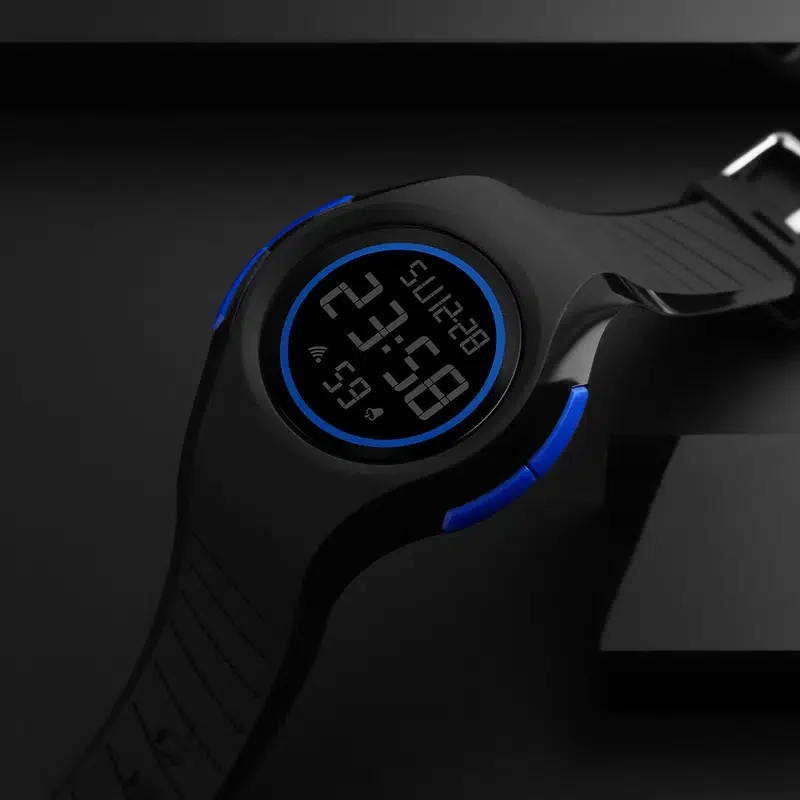 

LY Christmas Men's Luminous Round Silicone Quartz Electronic Watch